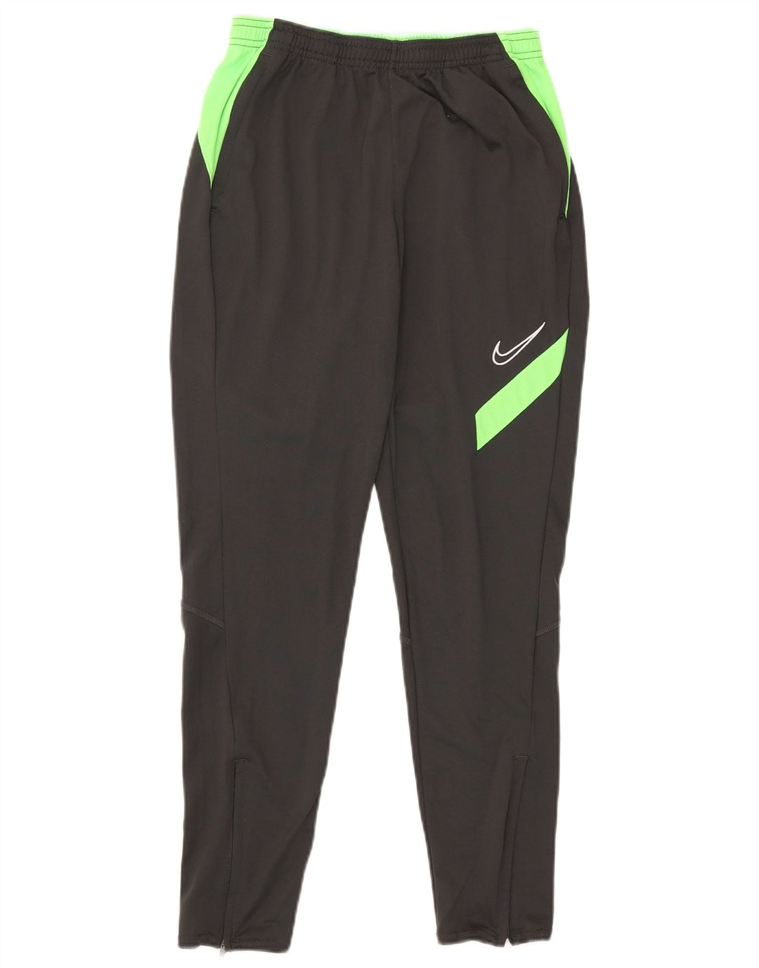 Calça de treino masculina Nike Dri Fit pequena cinza colorblock poliéster