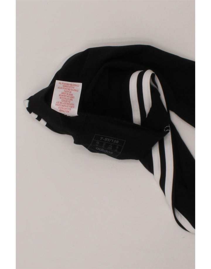 ADIDAS Girls Leggings 7-8 Years  Black Cotton Vintage Adidas and Second-Hand Adidas from Messina Hembry 