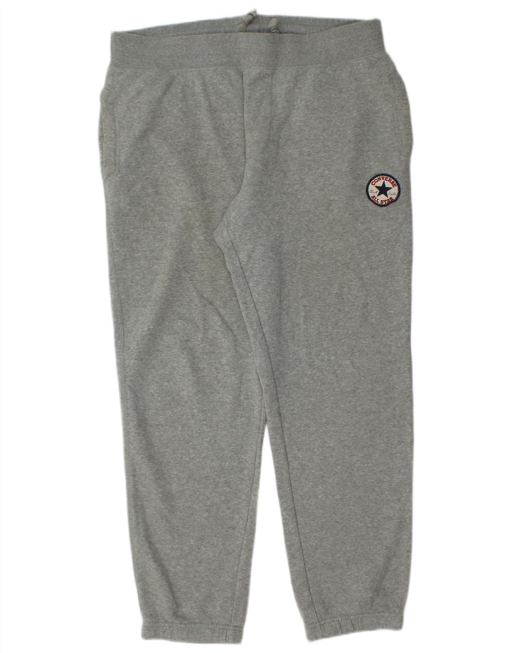 Calça de treino masculina Converse Joggers XL cinza algodão