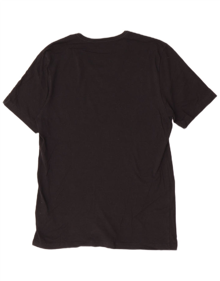 Camiseta masculina Hugo Boss Top médio algodão preto