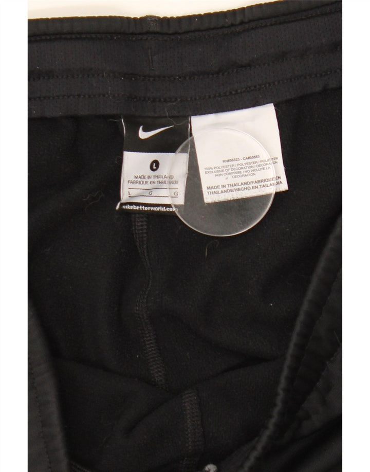 Calça de treino masculina Nike Therma-Fit grande poliéster preto