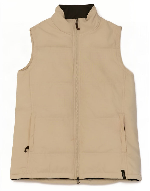Colete acolchoado feminino Musto UK 12 poliéster branco médio