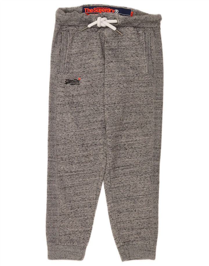 Calça de treino feminina Superdry Joggers UK 12 cinza médio manchado