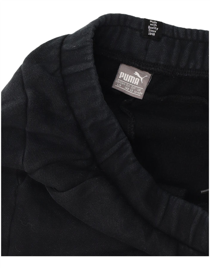 Puma Boys Graphic Calças de treino Joggers 11-12 anos preto