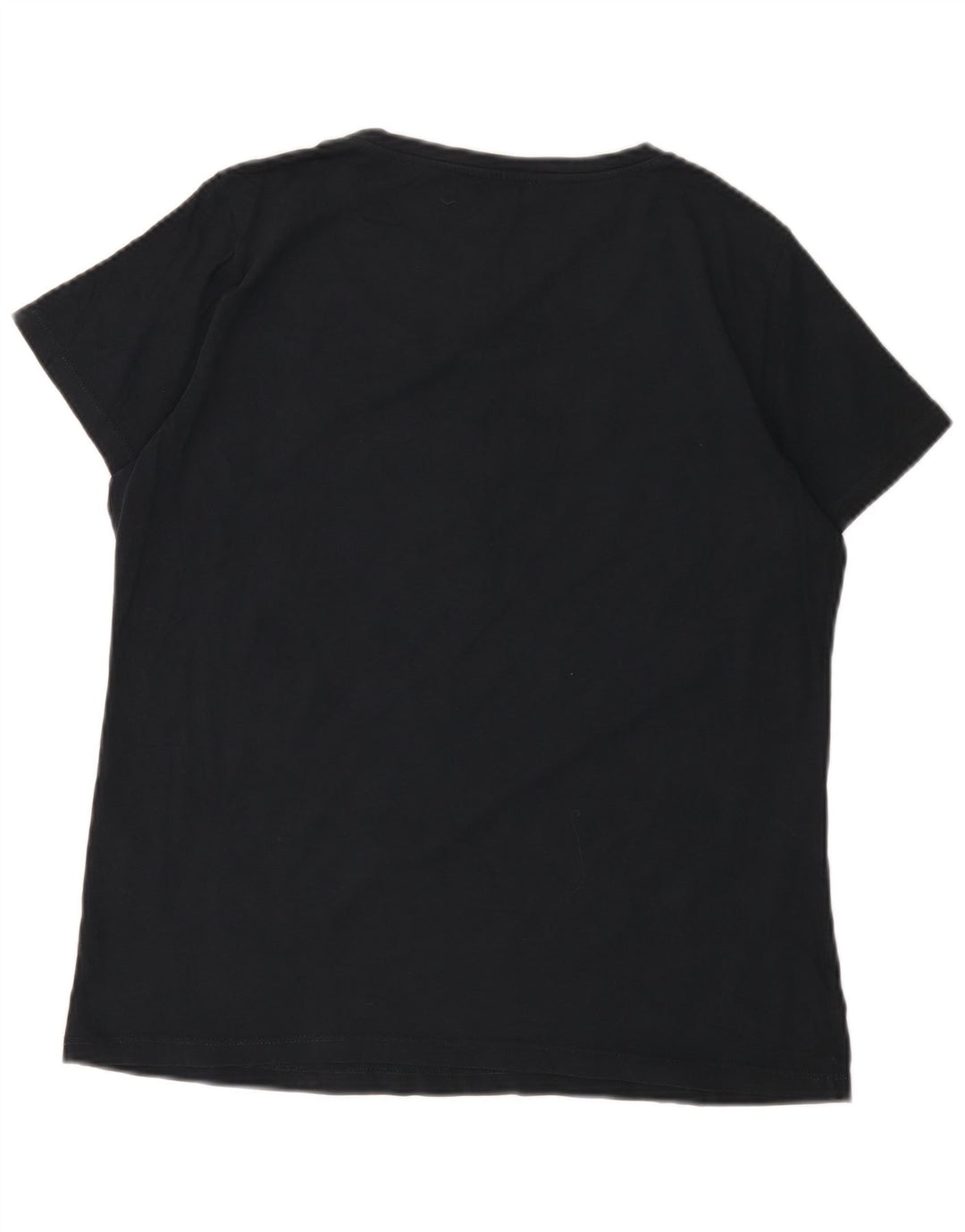 Camiseta feminina TRUSSARDI com estampa gráfica UK 16 grande algodão preto