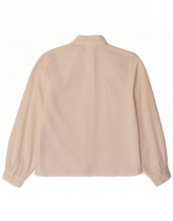Blusa feminina vintage IT 42 médio branco floral