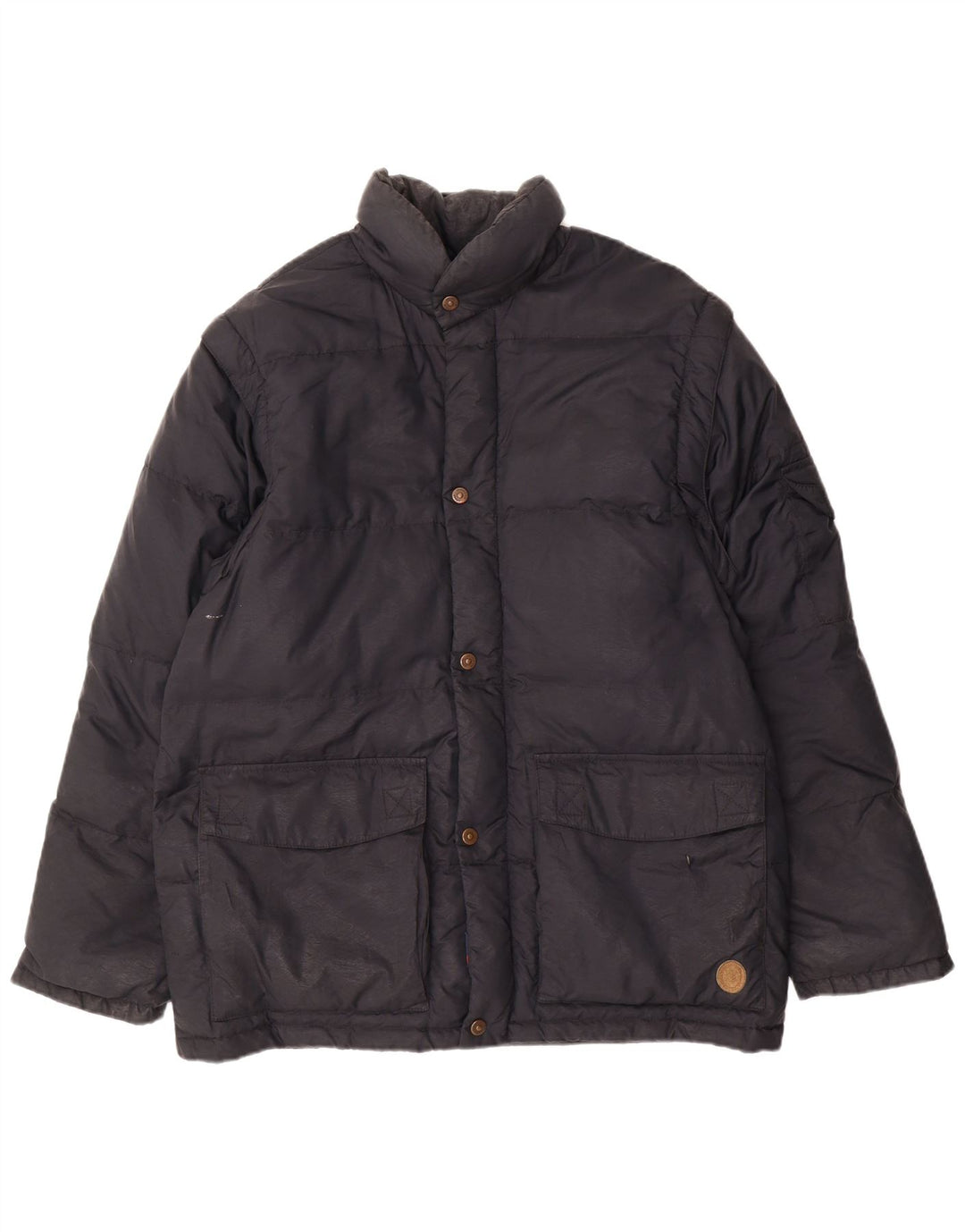 Trussardi Jaqueta masculina acolchoada de ajuste solto IT 44 XS poliéster preto
