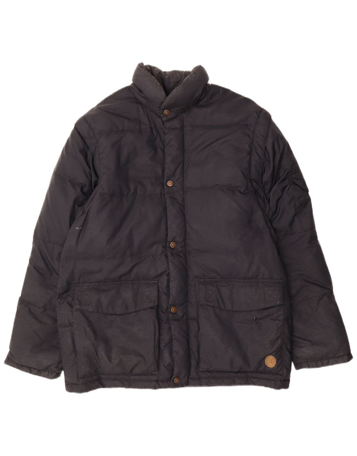 Trussardi Jaqueta masculina acolchoada de ajuste solto IT 44 XS poliéster preto