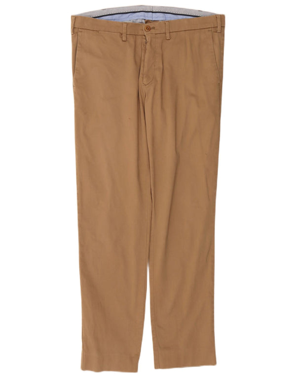 Gant Mens Slim Chino Trousers IT 52 XL W35 L31 Beige Cotton