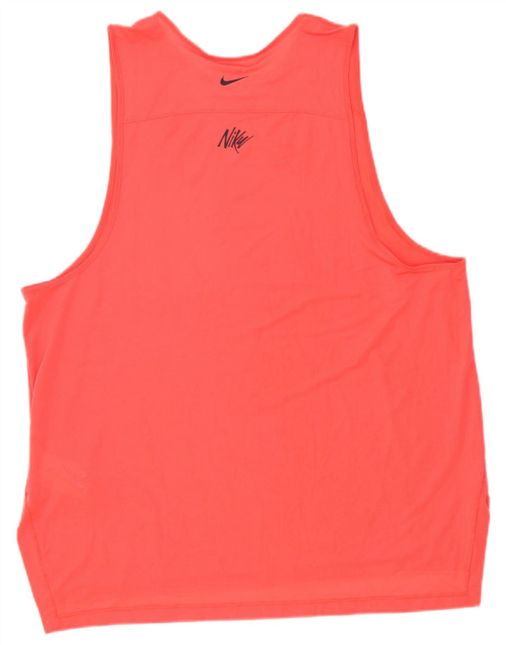 Nike Mens Colete Top Grande Rosa Poliéster Esportes