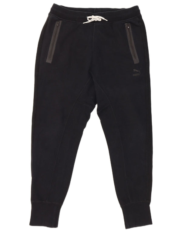 Calça esportiva masculina Puma Joggers grande algodão azul marinho