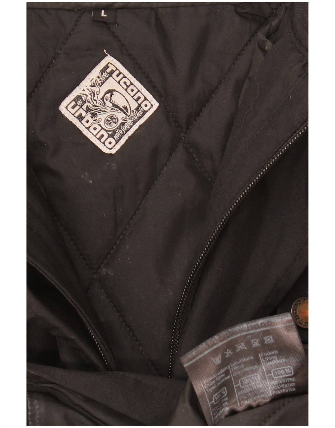 Jaqueta utilitária masculina com capuz Tucano Urbano UK 40 poliéster preto grande