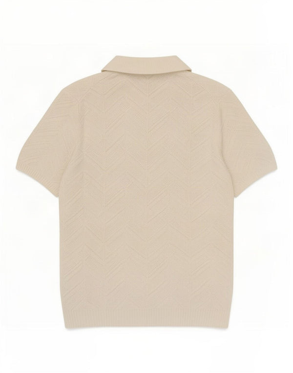 Camisa pólo masculina Marks & Spencer médio algodão branco