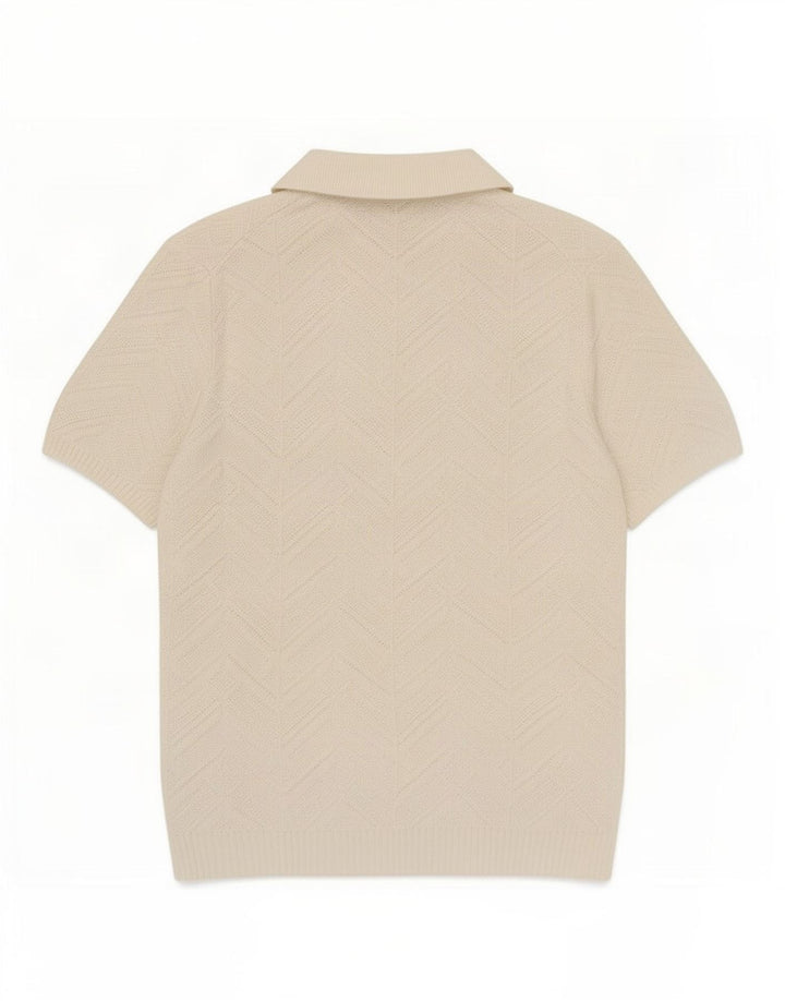 Camisa pólo masculina Marks & Spencer médio algodão branco
