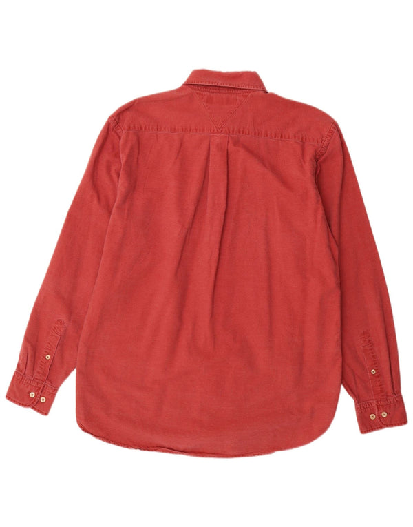 Camisa masculina Tommy Hilfiger médio algodão vermelho