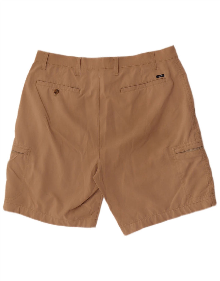 Shorts cargo masculino Chaps W34 grande poliéster marrom