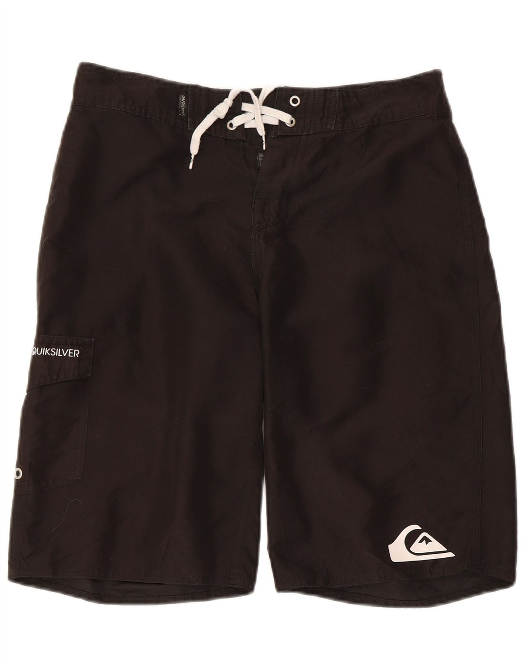 Quiksilver Shorts de natação masculino gráfico pequeno poliéster preto