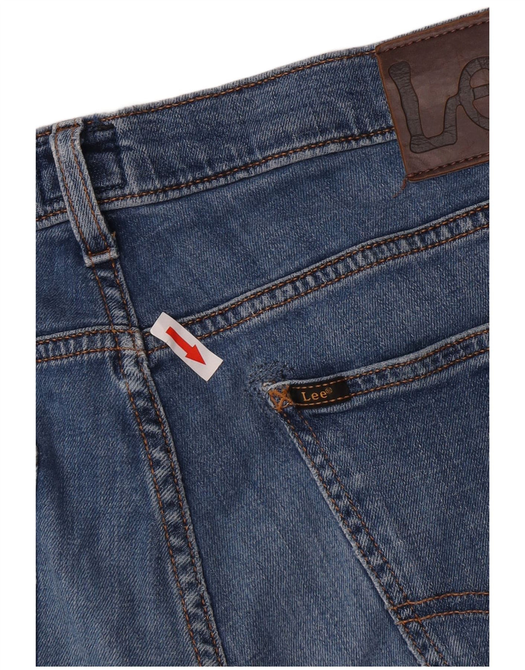 Lee Mens Luke Slim Jeans W32 L34 Azul Algodão