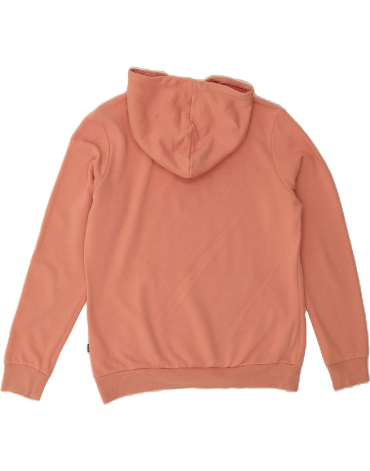 PUMA Womens Graphic Hoodie Jumper UK 14 Medium Pink Cotton Vintage Puma and Second-Hand Puma from Messina Hembry 