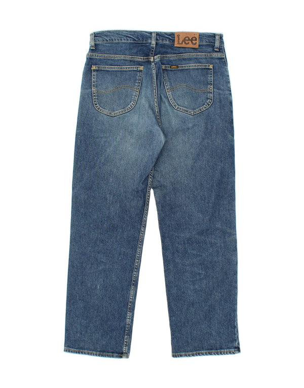 Jeans retos femininos LEE W34 L30 algodão azul