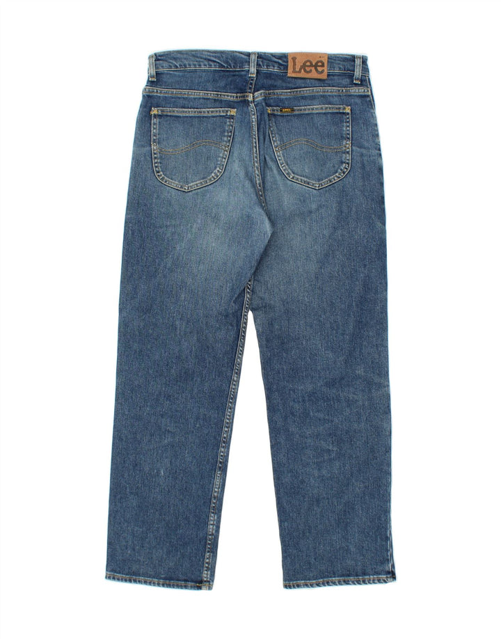 Jeans retos femininos LEE W34 L30 algodão azul