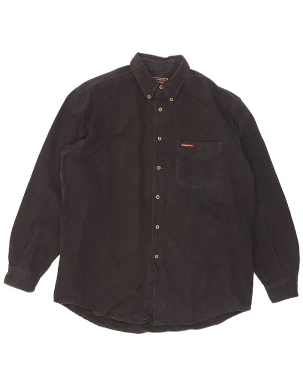 Camisa masculina Marlboro Classics grande algodão preto