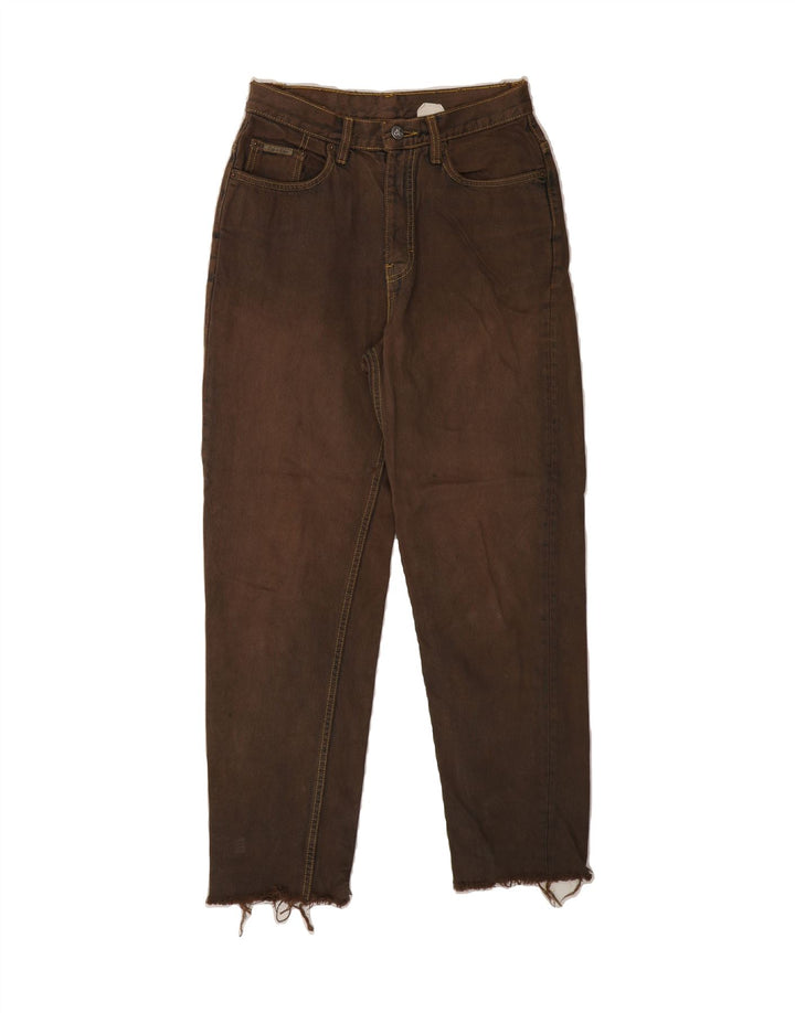 CALVIN KLEIN Womens Tapered Jeans W28 L27 Brown Cotton Vintage Calvin Klein and Second-Hand Calvin Klein from Messina Hembry 