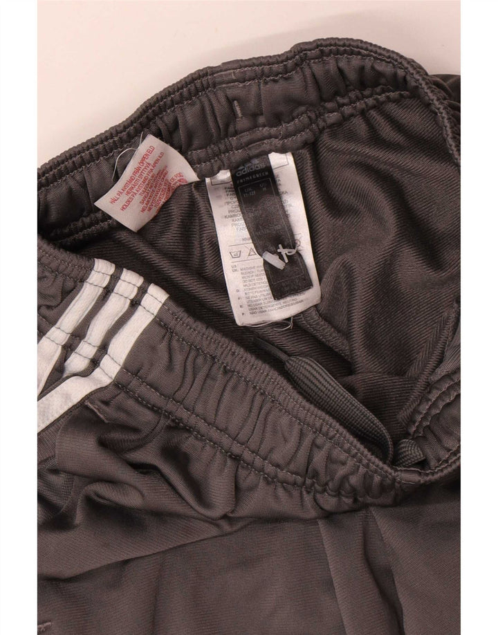 Adidas meninos calças de treino joggers 11-12 anos cinza poliéster