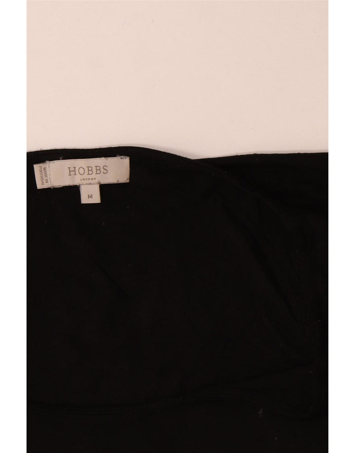 Top feminino Hobbs manga 3/4 Reino Unido 12 viscose preta média