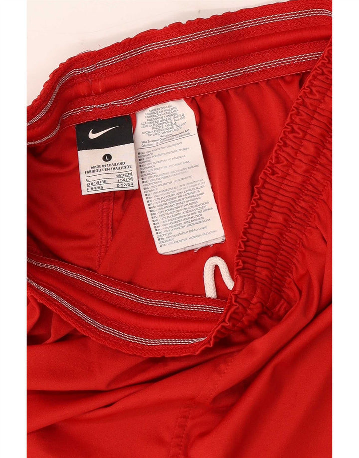 Shorts esportivos gráficos masculinos Nike grande poliéster vermelho