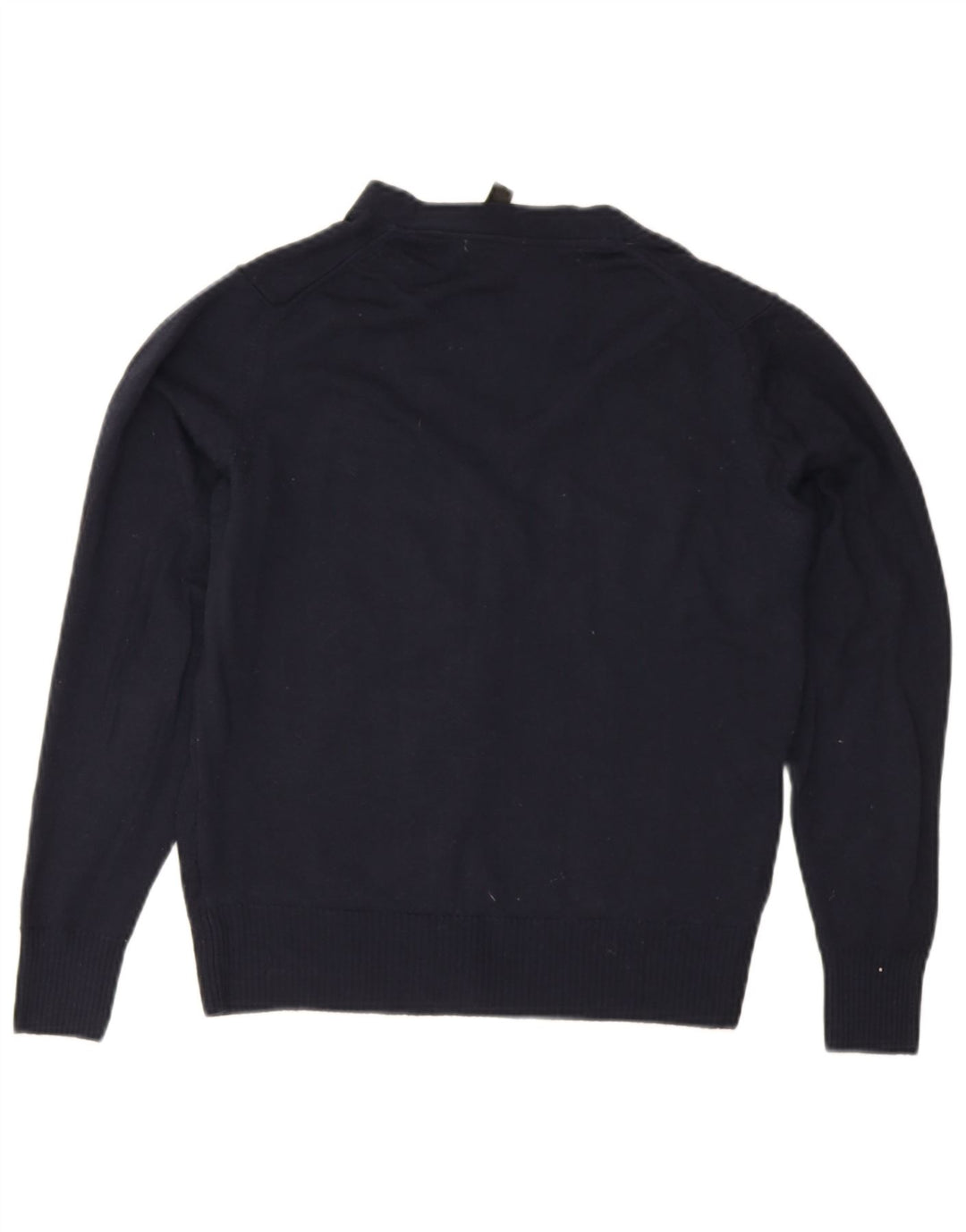 Suéter cardigã masculino Zara de lã azul marinho médio
