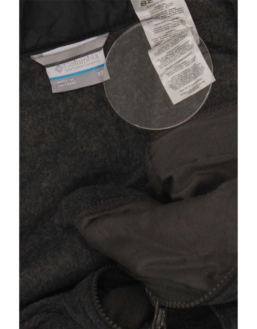 Jaqueta de lã masculina Columbia UK 34 XS poliéster cinza