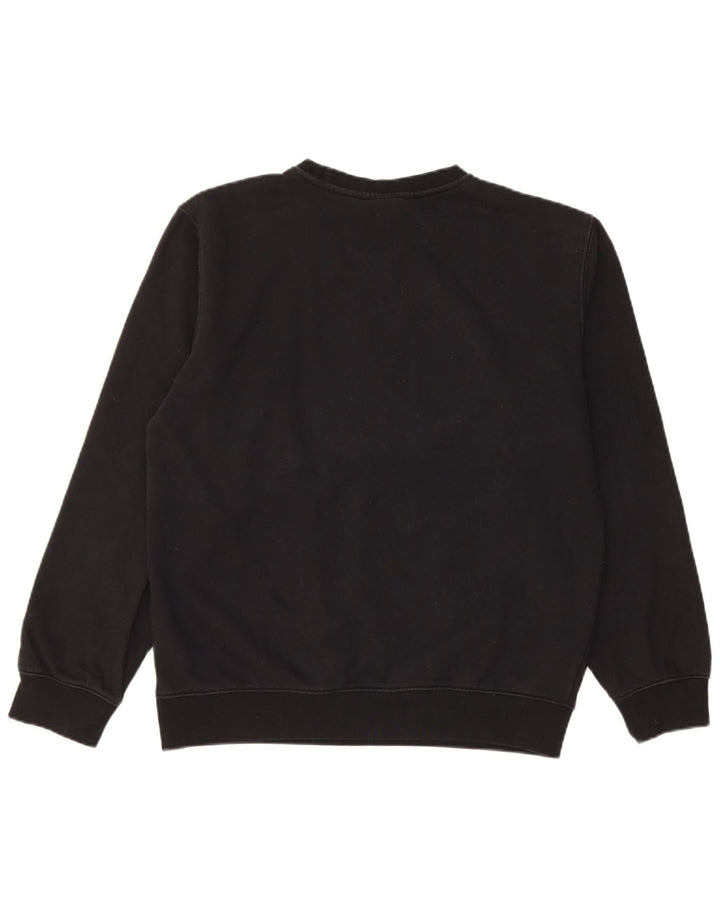 Champion moletom feminino jumper UK 12 médio algodão preto