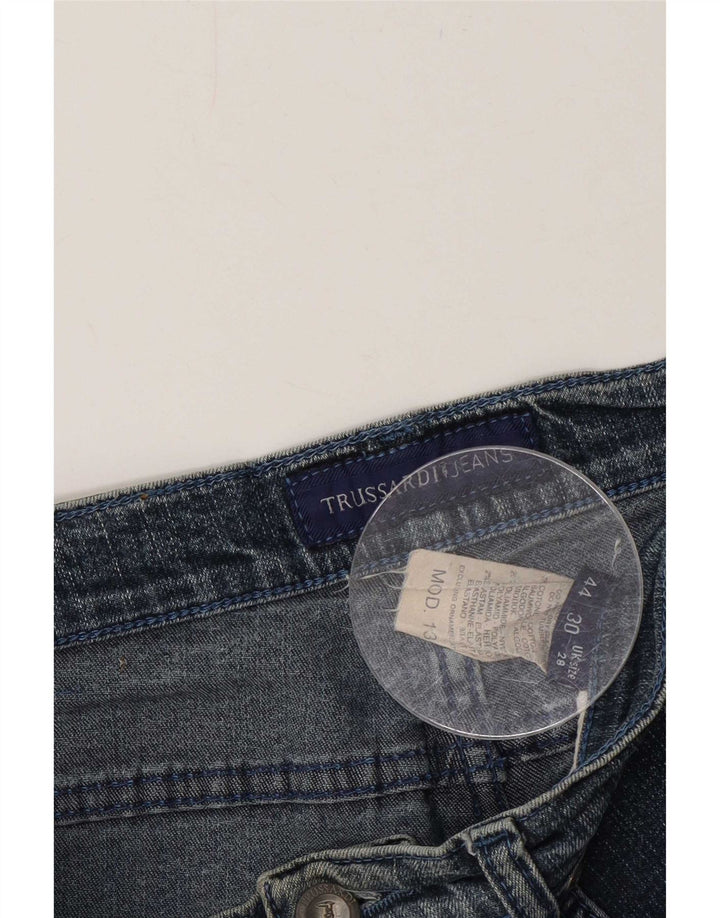 Trussardi Jeans retos femininos W28 L32 Azul