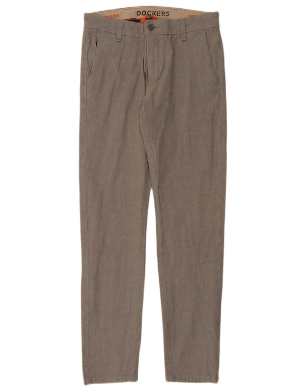 Calça Dockers Mens Skinny Chino W29 L32 Algodão Cinza