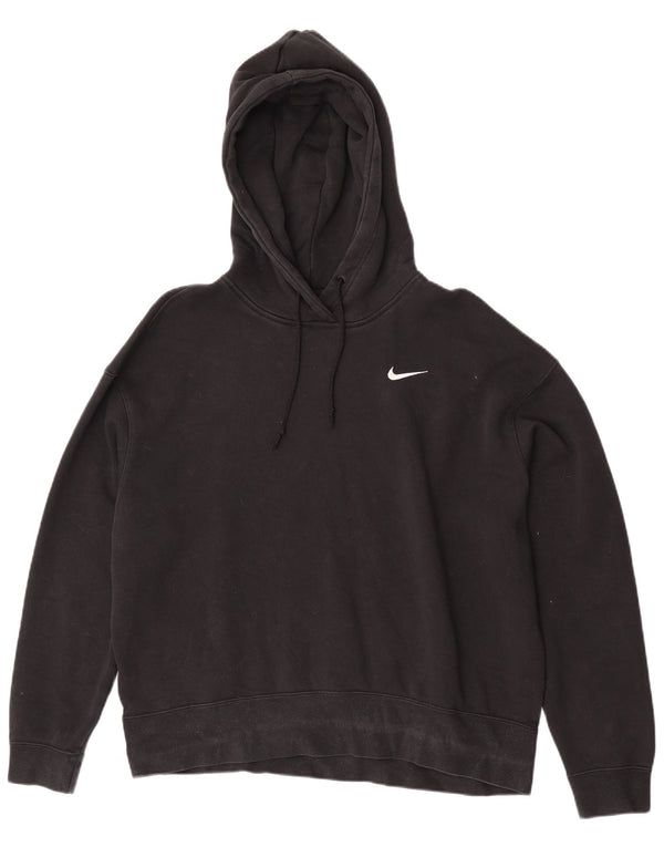 Jumper com capuz Nike feminino oversized UK 16 grande algodão preto
