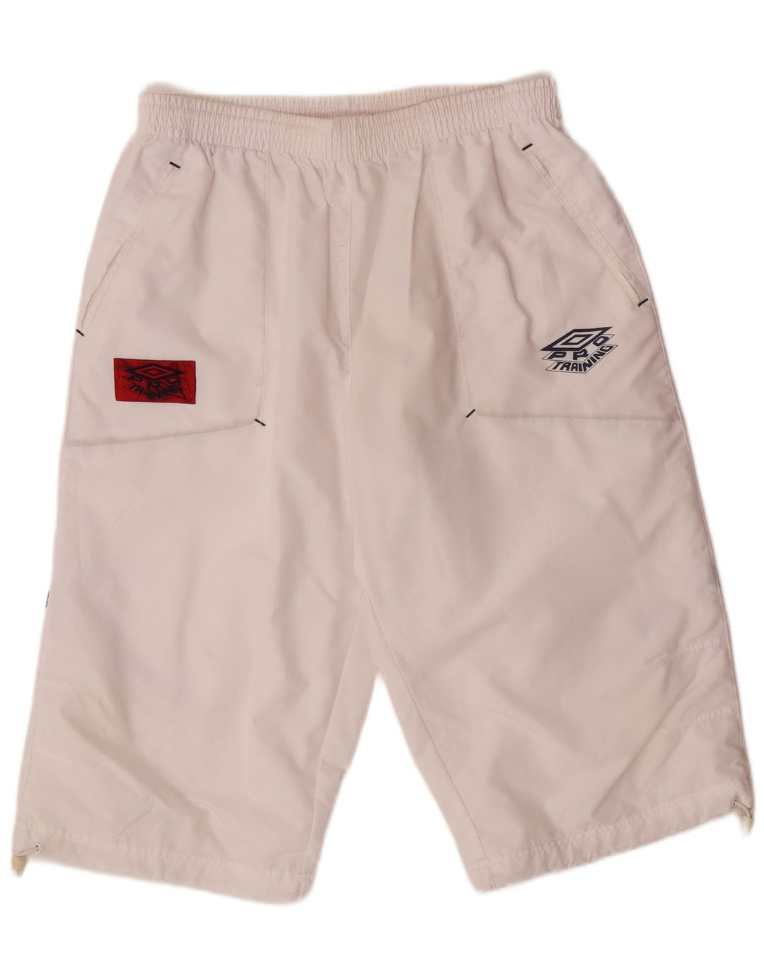 Bermuda esportiva masculina UMBRO UK 38/40 poliéster branco médio