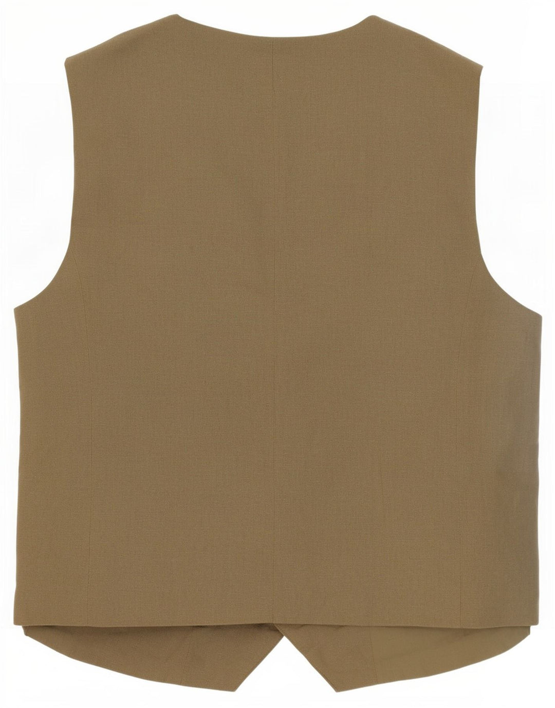 Colete feminino Zara UK 10 pequeno poliéster cáqui
