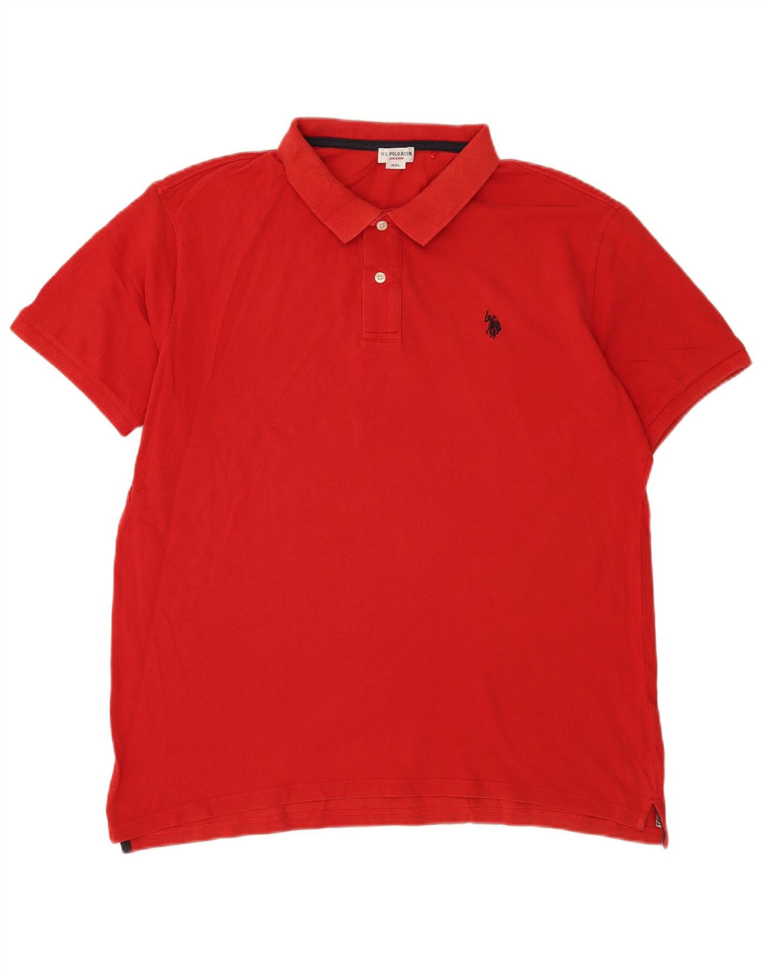 US Polo Assn. Camisa pólo masculina 2XL vermelha