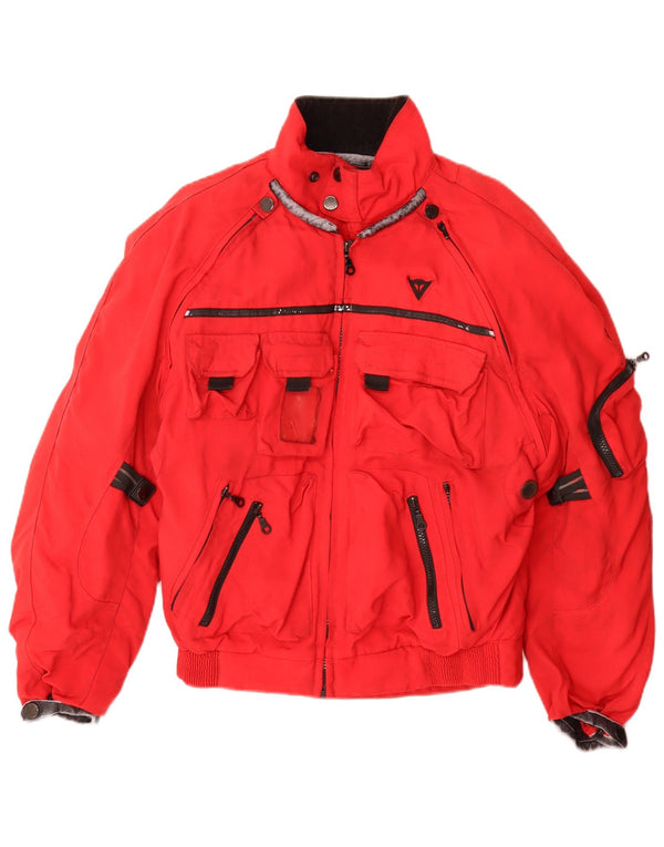 Jaqueta masculina Dainese Racer tamanho 50 nylon vermelho médio
