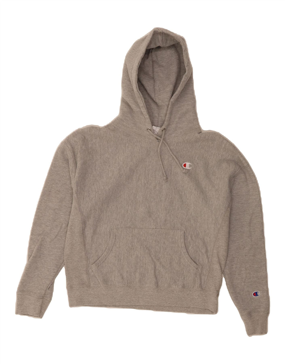 CHAMPION Womens Hoodie Jumper UK 16 Large Grey Cotton Vintage Champion and Second-Hand Champion from Messina Hembry 