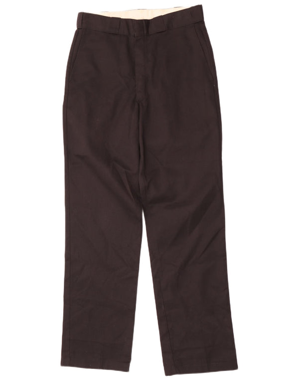Calças Chino retas masculinas Dickies W32 L34 poliéster preto
