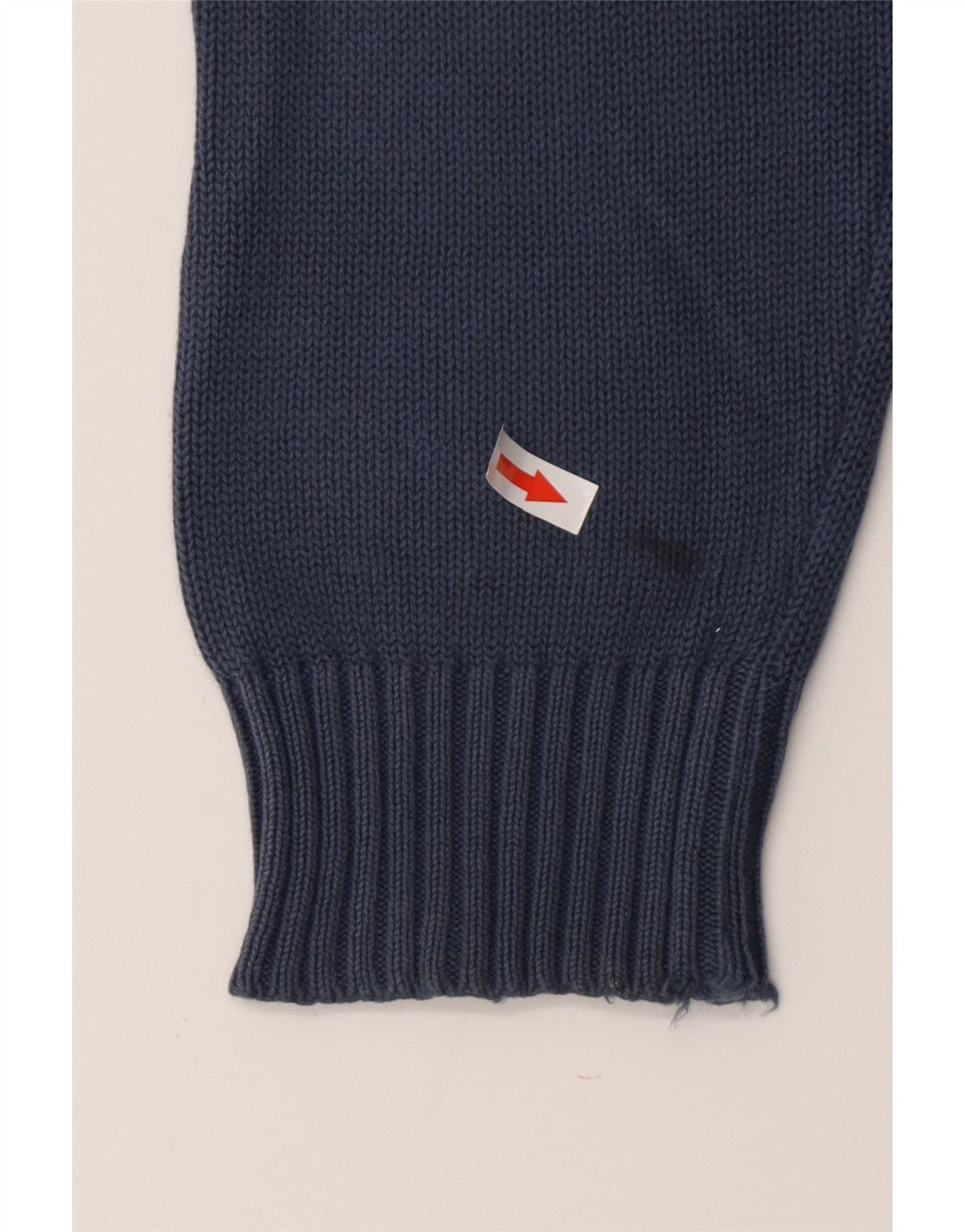 Suéter masculino HACKETT com gola redonda, algodão azul marinho médio