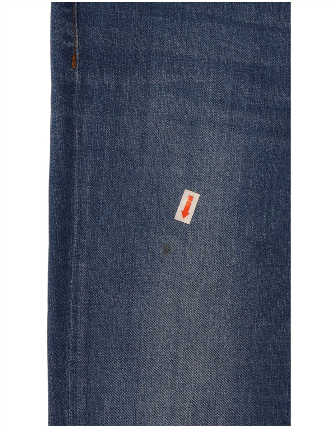 ZARA Jeans feminino queimado EU 34 2XS W24 L34 azul algodão