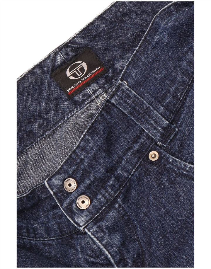 Sergio Tacchini Jeans reto feminino W32 L28 azul marinho