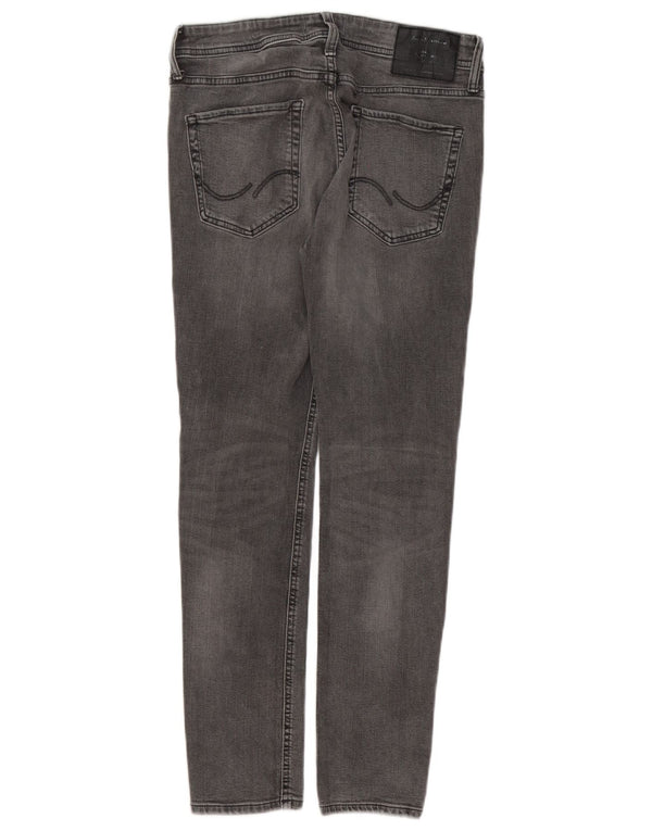 Jack & Jones Masculino Liam Skinny Jeans W30 L30 Cinza Algodão
