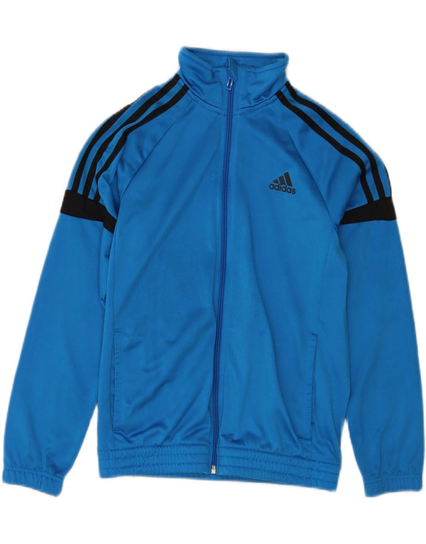 Jaqueta Adidas Meninos Treino Top 11-12 Anos Azul Colorblock Poliéster