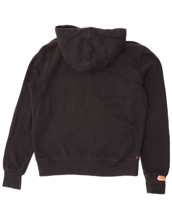 Superdry Mens Graphic Hoodie Jumper Médio Algodão Preto