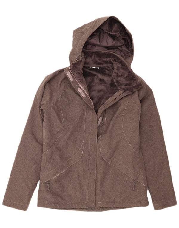 Jaqueta corta-vento com capuz The North Face Womens Dryvent Reino Unido 10 Pequeno Roxo