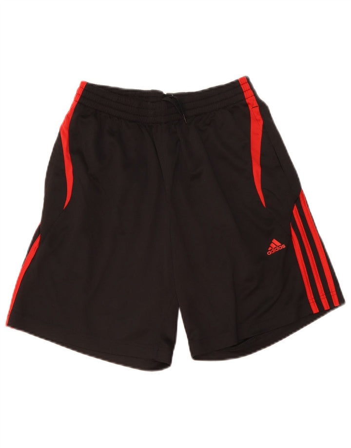 Shorts esportivos masculinos Adidas pequeno bloco colorido preto
